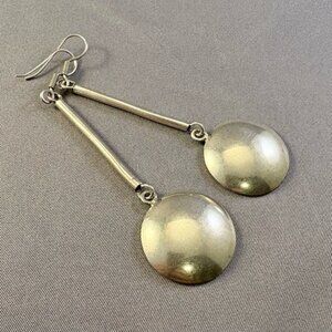 Modern Sterling Silver Dangle Earrings‎